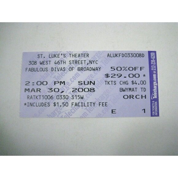 Fabulous Divas of Broadway Show Program 2008 St. Luke's Theatre Alan Palmer - Picture 5 of 7